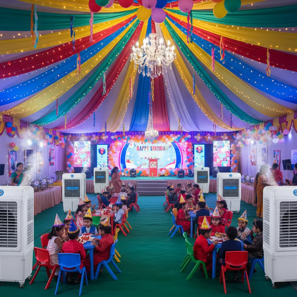 Air cooler facility for wedding events