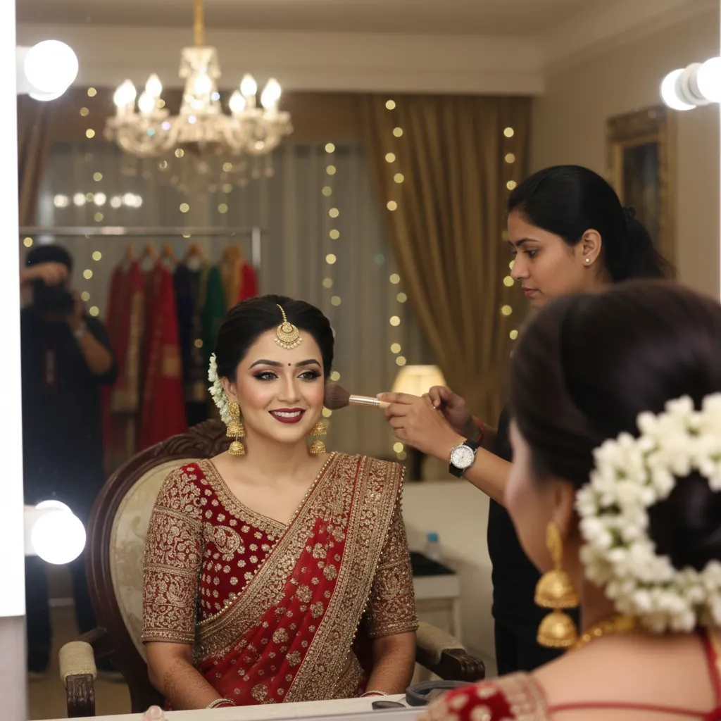 Bridal makeup for Indian weddings