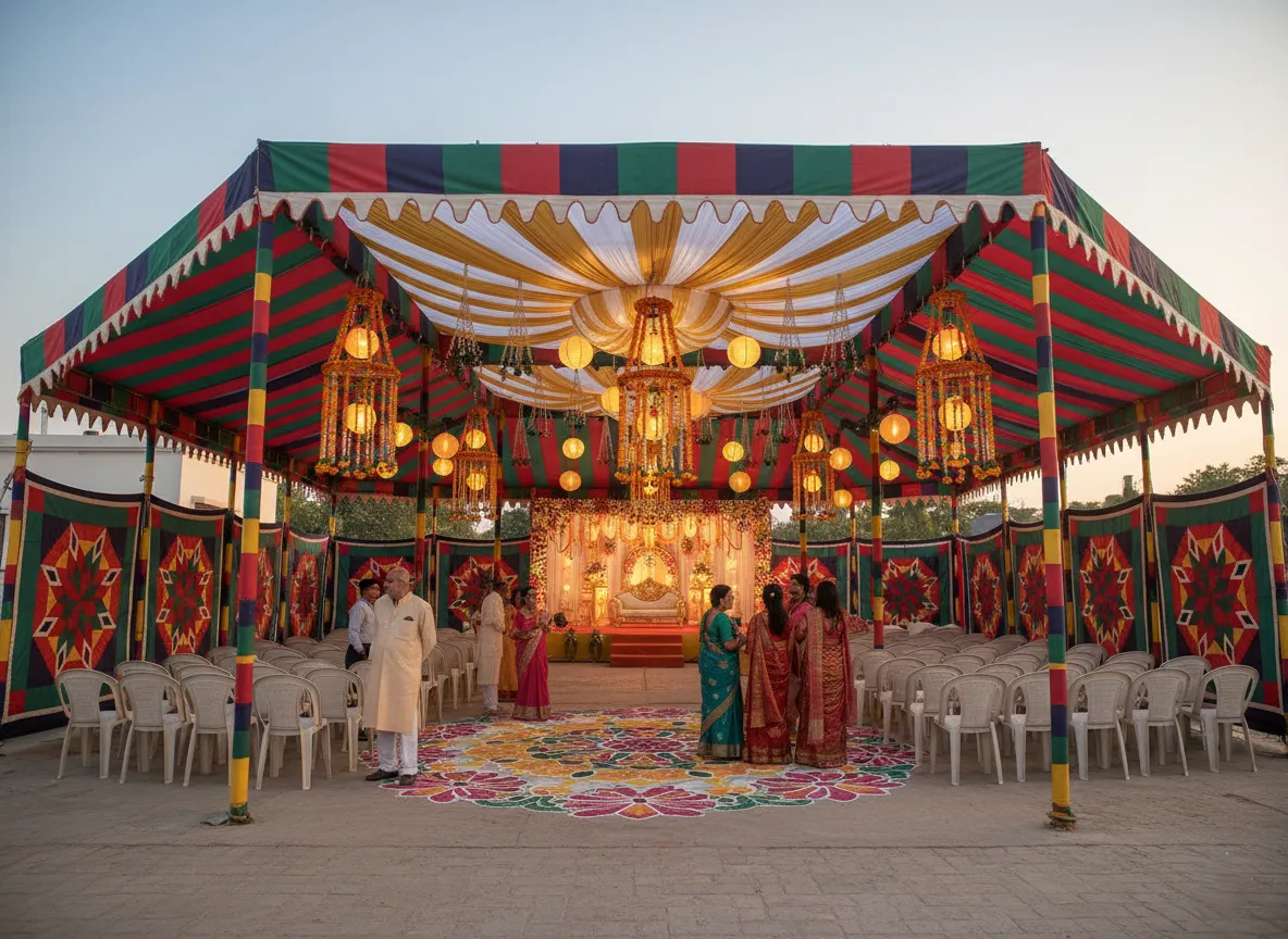 Event Zoomer Tent setup services by Dream Decors