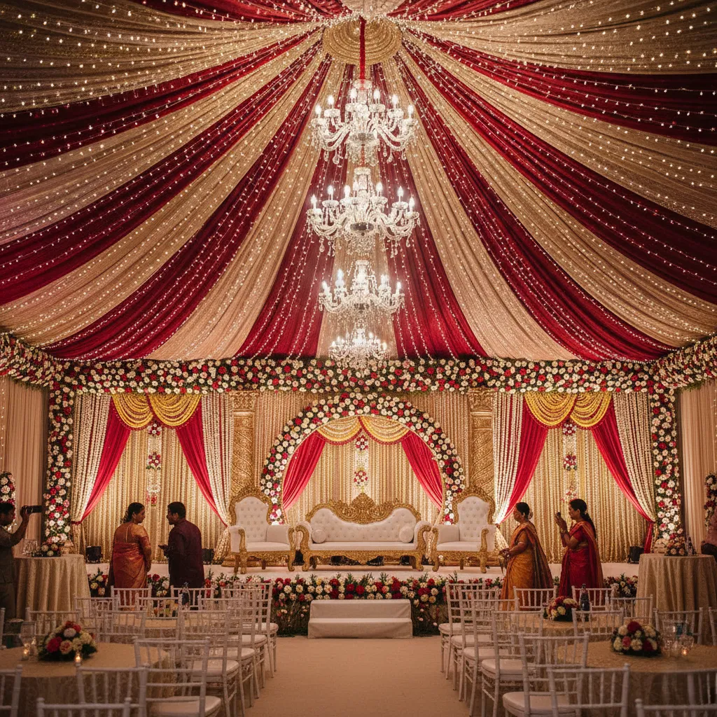Royal wedding stage decoration designed by Dream Decors