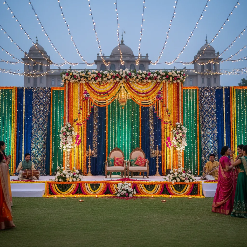 Royal wedding stage decoration designed by Dream Decors